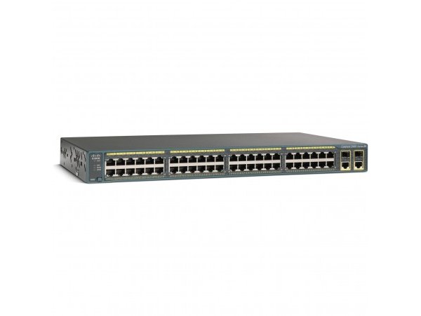 Cisco Catalyst 2960 Plus 48 10/100 + 2 T/SFP LAN Lite, WS-C2960+48TC-S